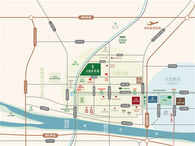 石家莊金輝優(yōu)步學(xué)府區(qū)位圖 石家莊金輝優(yōu)步學(xué)府區(qū)位圖